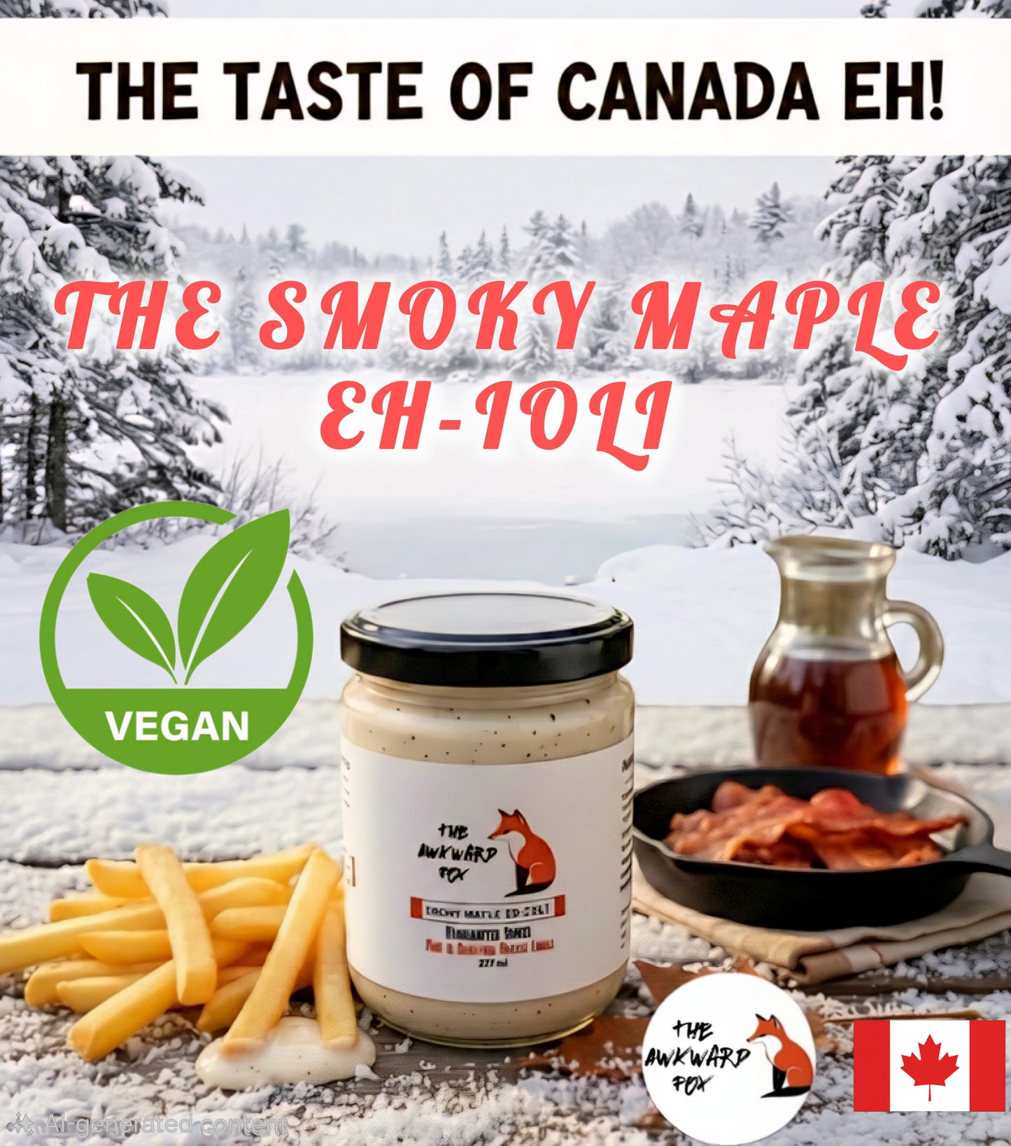 Smoky Maple Eh-ioli (237ml) (Vegan) (No Tax)